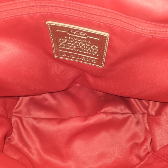 Rare Euc Coach Poppy Daisy Applique Pocket Tote - Picture 7 of 7